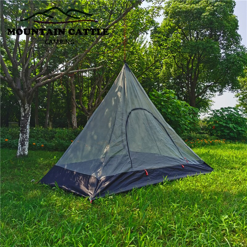 Cheap Goat Tents Sylaeto Outdoor 1 Person Mosquito Net Camping Inner Tent For Tipi TX320 Mesh Hiking Bushcraft Adventure Tents 